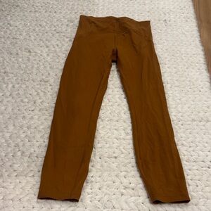 Lululemon size 8 Brown High-Waisted Leggings